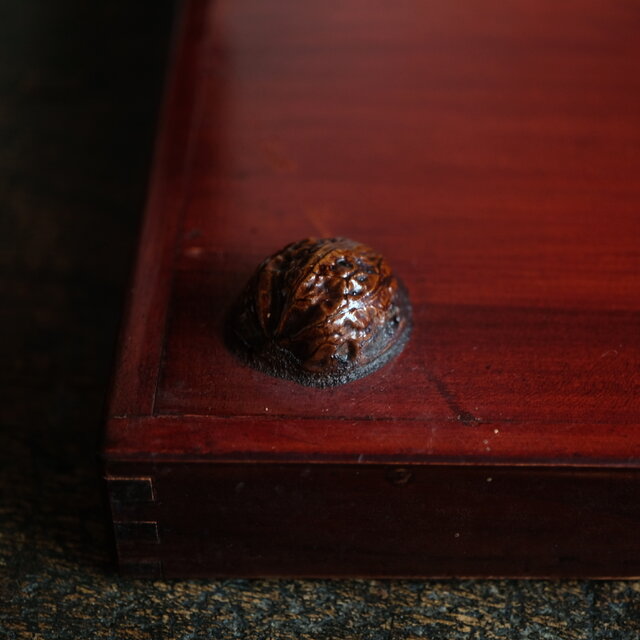 深く美しい色味◇伊勢漆器 胡桃足膳 角盆 古物 古民家 骨董・antiques