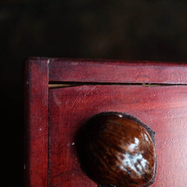 深く美しい色味◇伊勢漆器 胡桃足膳 角盆 古物 古民家 骨董・antiques