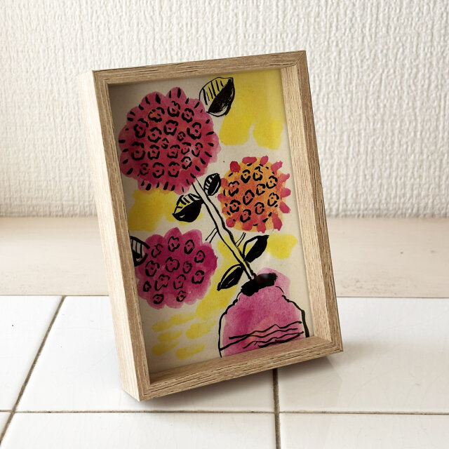 pink flower” 原画 | iichi 日々の暮らしを心地よくするハンドメイドや