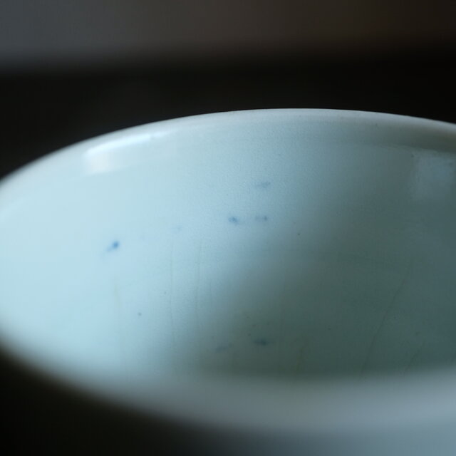 リーフの文様◇伊万里 染付蕎麦猪口 骨董/antiques 古民家 古道具 江戸