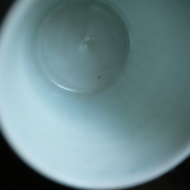 リーフの文様◇伊万里 染付蕎麦猪口 骨董/antiques 古民家 古道具 江戸