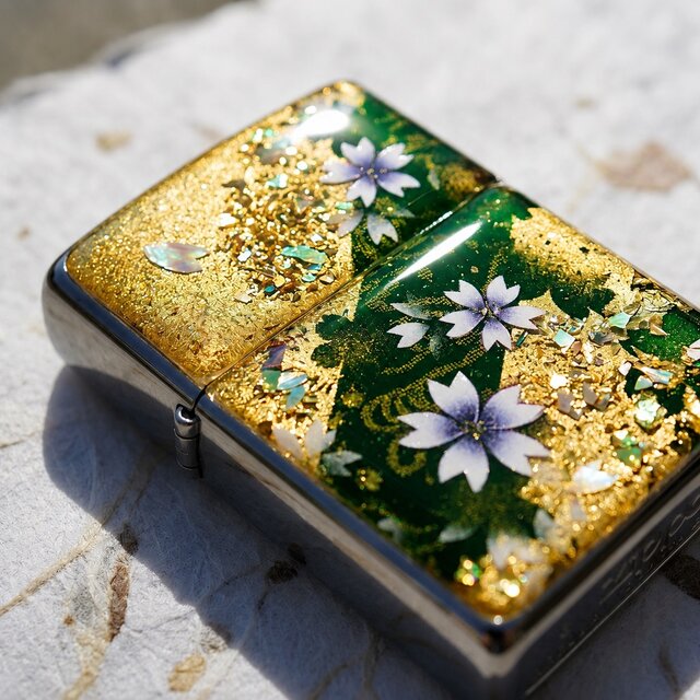 zippoケース ライター ジッポ 和柄 工芸 職人 送料無料 名入れ 桜