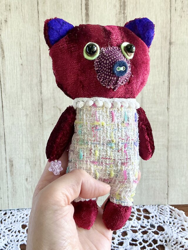 星を持ったクマちゃん ぬいぐるみ マスコット キーホルダー | iichi