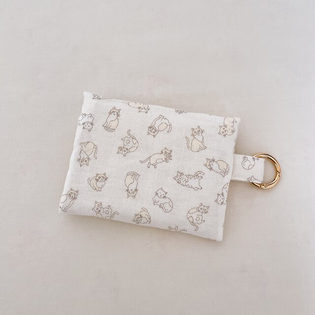 ミニウォレット ねこ | iichi 日々の暮らしを心地よくするハンドメイド