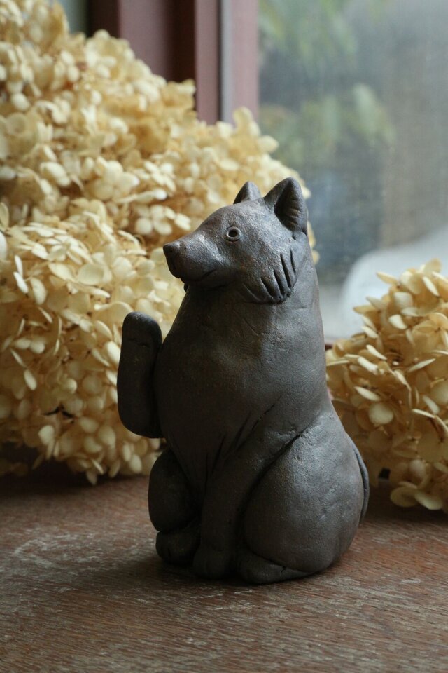 今城焼】招き犬 | iichi 日々の暮らしを心地よくするハンドメイドや