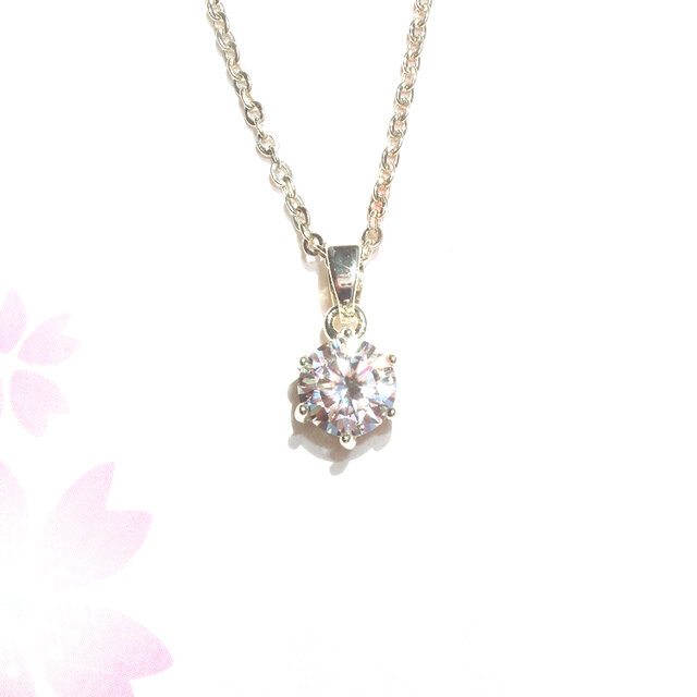 送料無料 輝き抜群 サージカルステンレス 1ct モアサナイト 一粒 