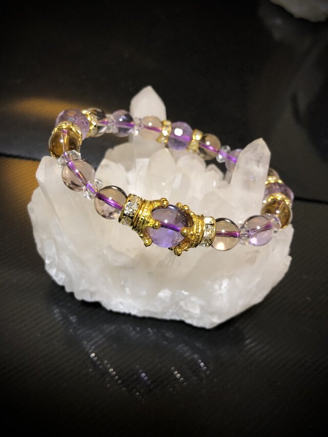アメトリン デザイン 天然石ブレスレット | iichi 日々の暮らしを