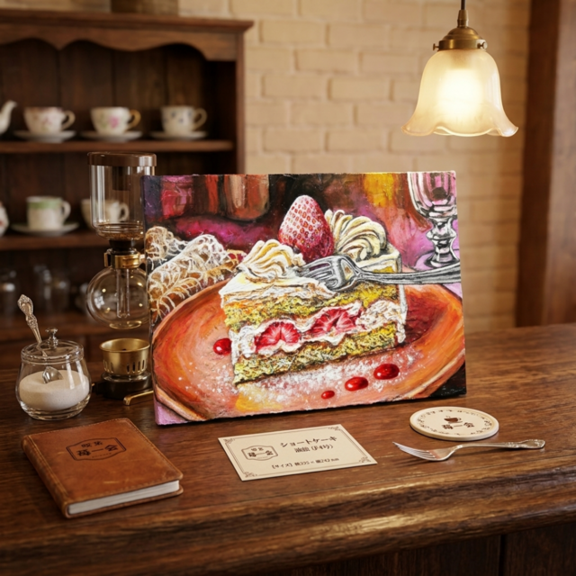春のインテリアに自分へのご褒美やギフトにも 油絵原画 【甘美な誘惑