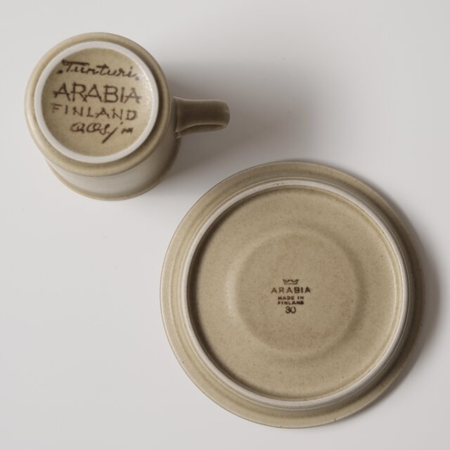 ARABIA Tunturi C&S アラビア トゥントゥリ コーヒーカップ＆ソーサー