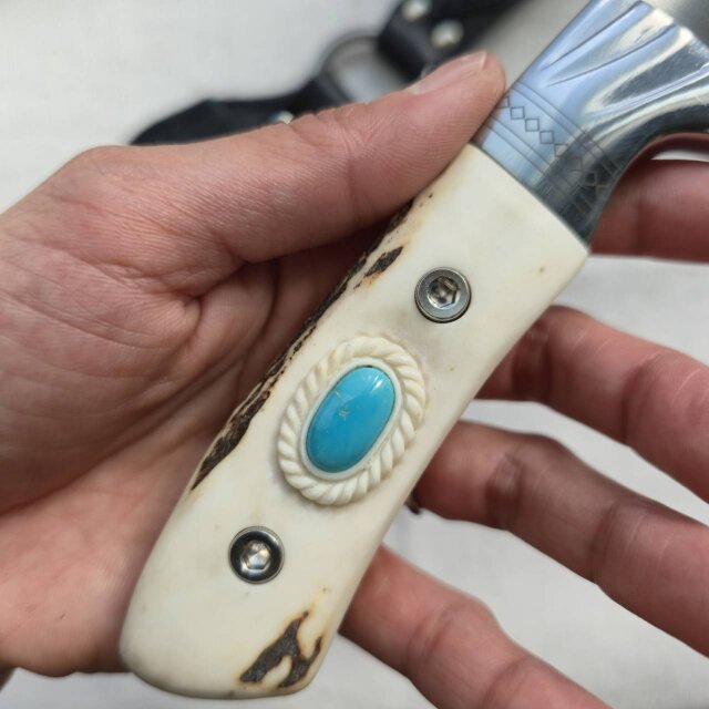 鹿の角 Elk Ridgeナイフ カスタム 鹿の角 Elk Ridgeスキナーナイフ