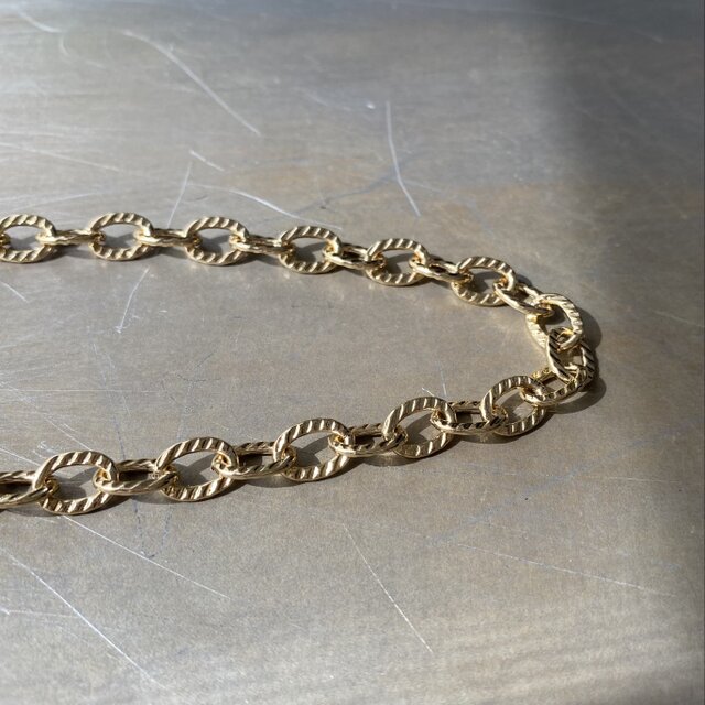 Vintage 90s-00s USA retro twist link chain necklace | iichi 日々の