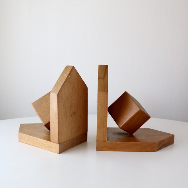 60s ヴィンテージ　ブックエンド　フロイト　エロ　ヌード　セラミック　ヒッピー Wood Bookends | iichi 日々の暮らしを心地よくするハンドメイドや