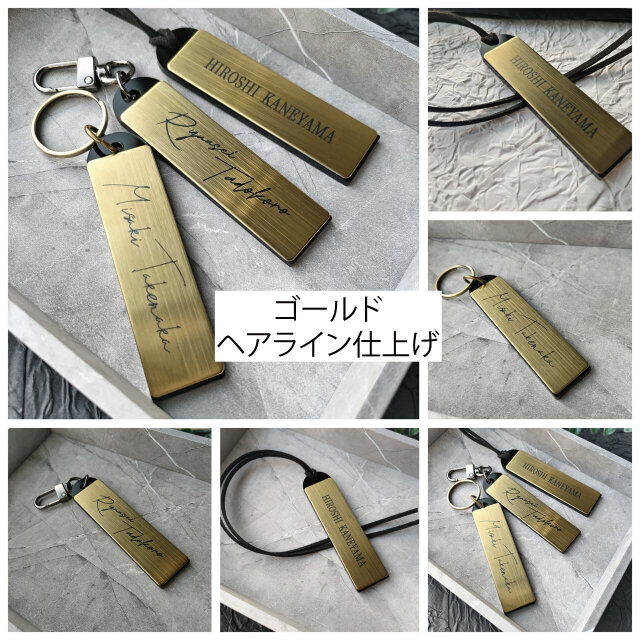 名入れ ゴルフネームタグ シルバー｜高級ステンレス刻印 キャディ