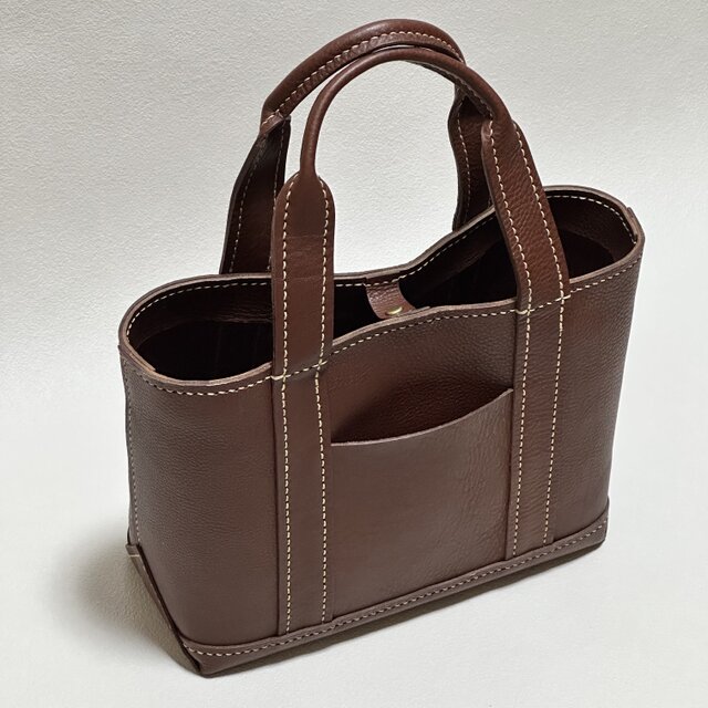 在庫品】キャンバストートのような革バッグ（Sサイズ） | iichi 日々