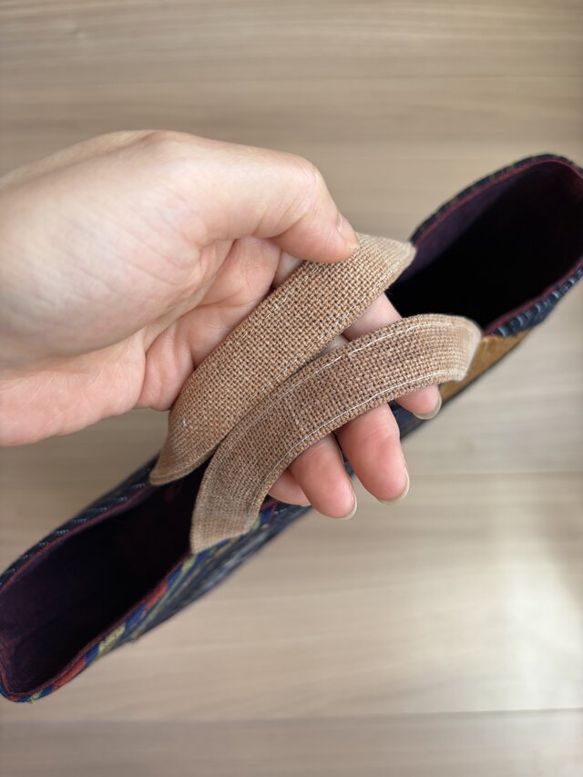 古布・縞模様のちょっとそこまでミニバッグ | iichi 日々の暮らしを