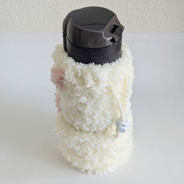 水筒カバー(500ml) ねこ ホワイト | iichi 日々の暮らしを心地よくする