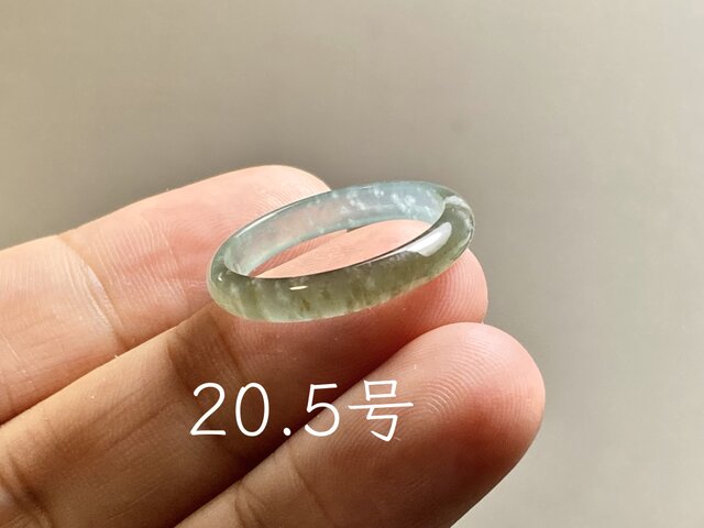 L17-212 氷種 茶黄色 20.5号 グアテマラ産 A貨 本翡翠 くりぬき リング