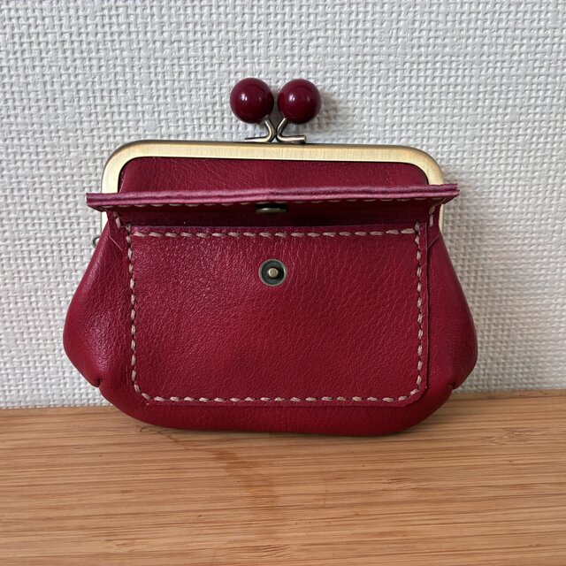 ぱかっと開くとお部屋が3つの親子がまぐち♪外ポッケが付いたあめ玉