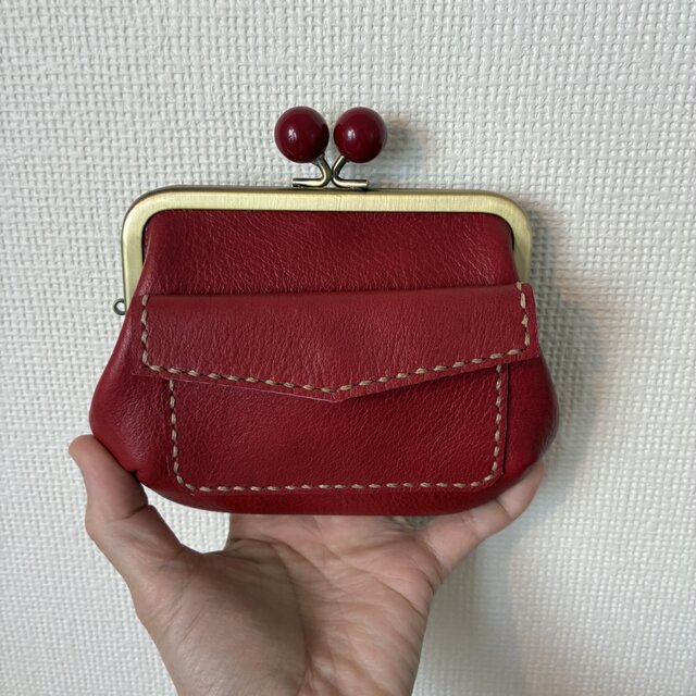ぱかっと開くとお部屋が3つの親子がまぐち♪外ポッケが付いたあめ玉