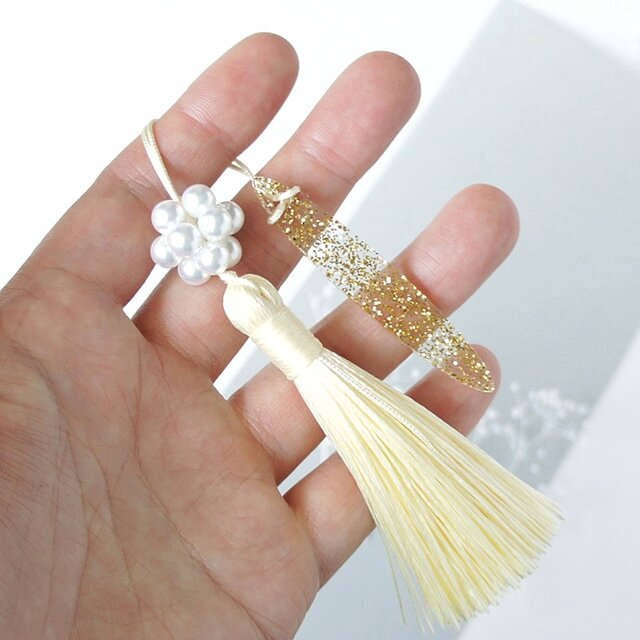 帯飾り 】 淡黄色 / 着物 和装 浴衣 訪問着 入学式 パステルカラー