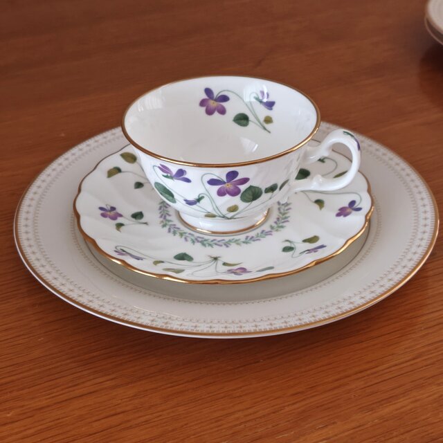 ノリタケ　バイオレットドリームティーセット　2セット(12点) Noritake ｜ Violet Dream ｜ ノリタケ バイオレットドリーム カップ