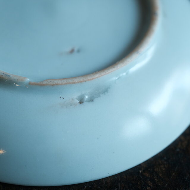 赤で素敵◇鳳凰と松竹梅。時代赤絵印判小皿 骨董・antiques 古民家 古