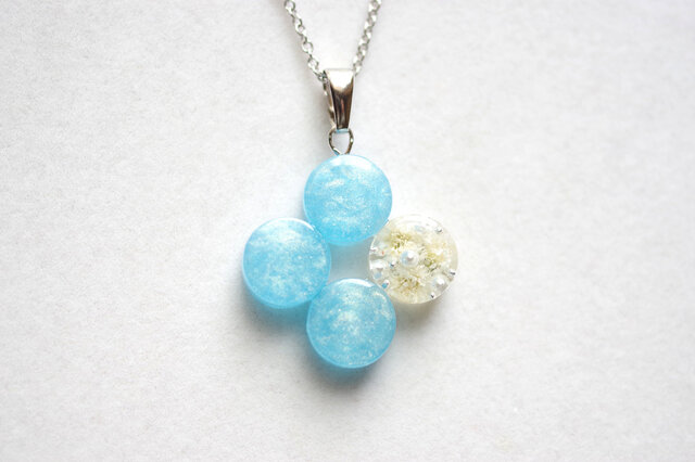 アクセサリー レジン ハンドメイド ペンダント 紐付き 409
