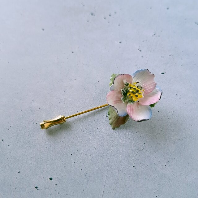 bone china pale pink pale blue flower ボーンチャイナ ヴィンテージ 