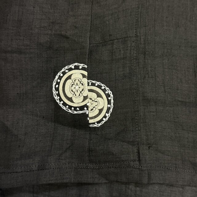 麻着物をリメイク ブラウス kato0015 / 古布 着物 着物リメイク kimono