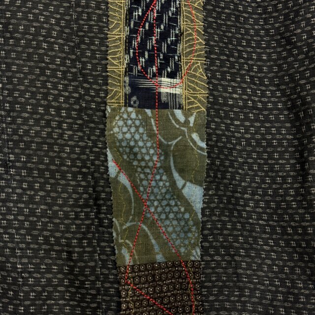麻着物 をリメイク ブラウス kato0020 / 古布 着物 着物リメイク