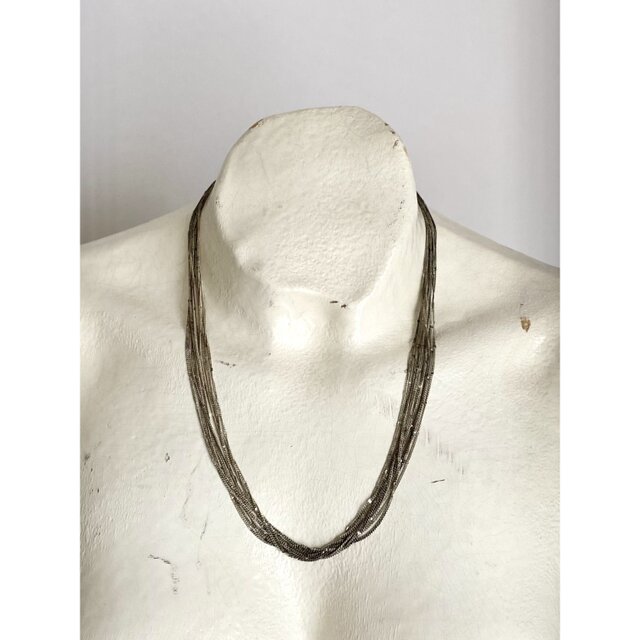Vintage 80s-90s EURO retro design chain long necklace | iichi 日々