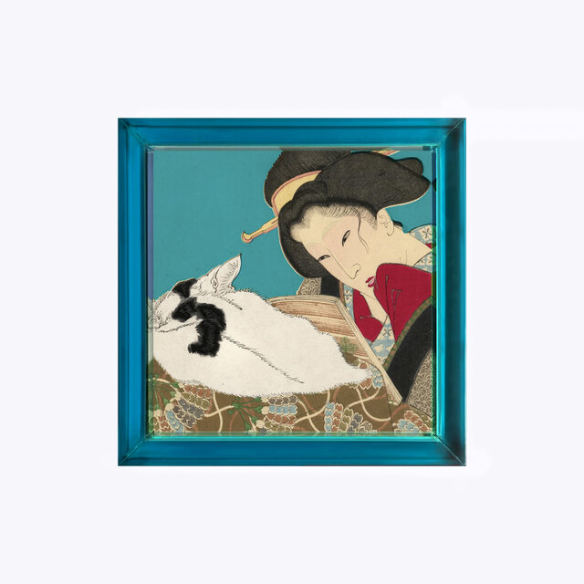 猫と女性」No.1 | iichi 日々の暮らしを心地よくするハンドメイドや