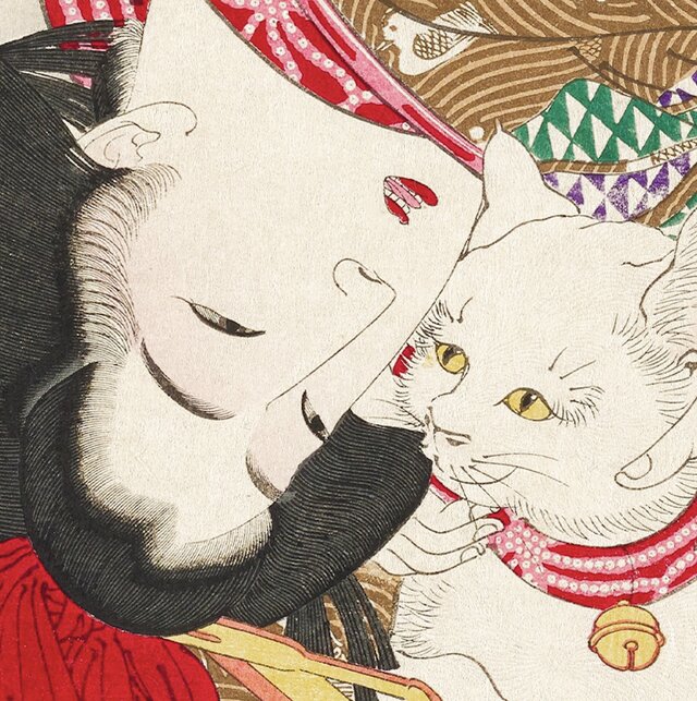 猫と女性」No.3 | iichi 日々の暮らしを心地よくするハンドメイドや