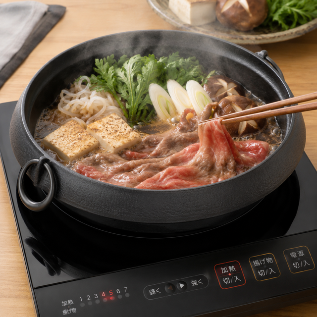お取り寄せ】南部鉄器 鉄鍋 すき焼き鍋 美肌 大 26cm 日本製 直火・IH