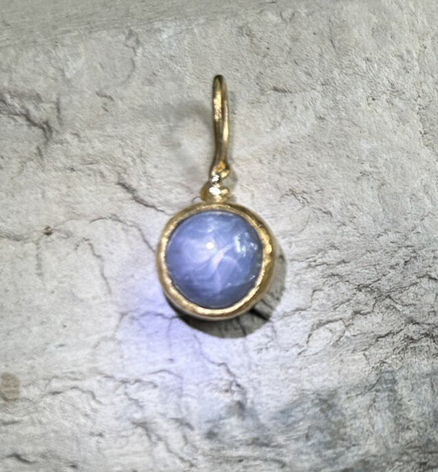 K24純金◇スター・サファイア◇1.70CT◇ ペンダントトップ | iichi