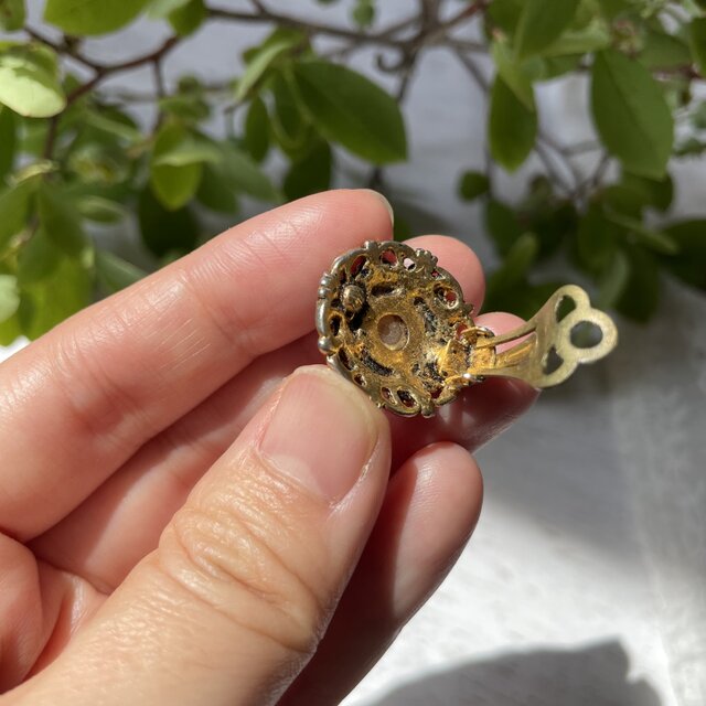 ゴールドとパールのクラシカルイヤリング｜ヴィンテージアクセサリー