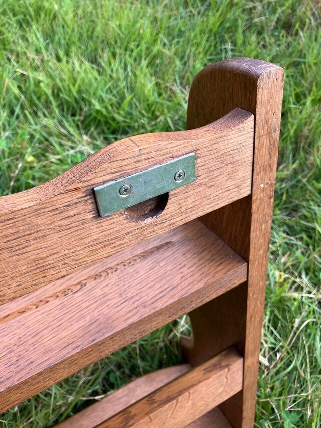 組立壁掛飾棚 ウォールラックシェルフ オーク材 カップボード ドイツ