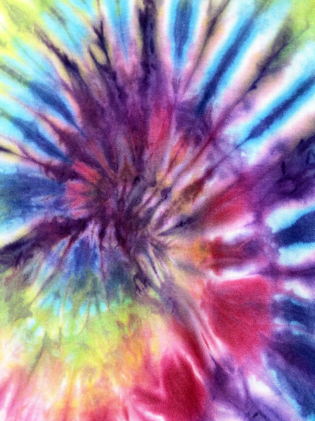 タイダイ Tシャツ XLサイズ カラフル スパイラル Hippies Dye HD26-14