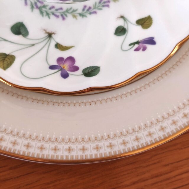 Noritake ｜ ノリタケ アイボリーチャイナ レース プレート
