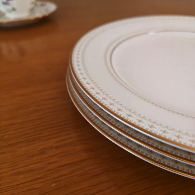 Noritake ｜ ノリタケ アイボリーチャイナ レース プレート
