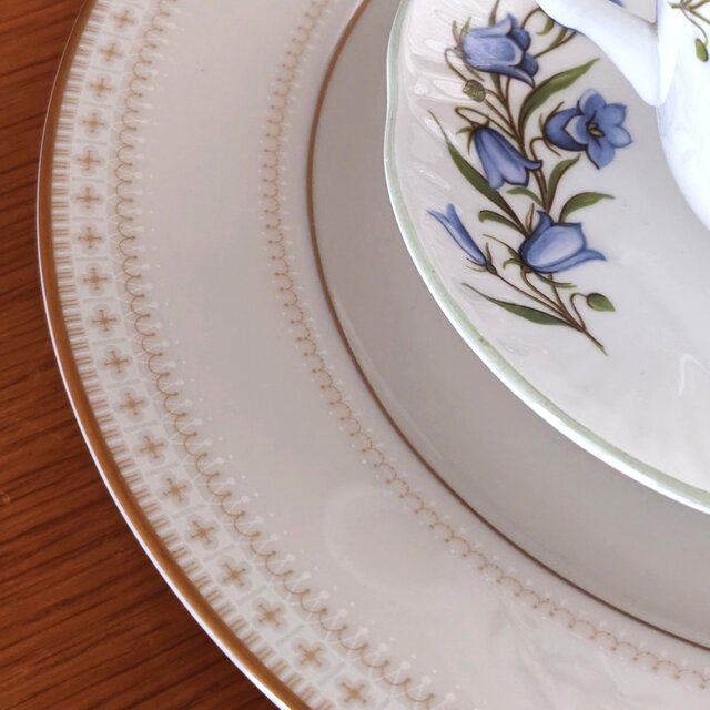 Noritake ｜ ノリタケ アイボリーチャイナ レース プレート