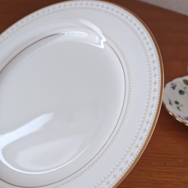 Noritake ｜ ノリタケ アイボリーチャイナ レース プレート