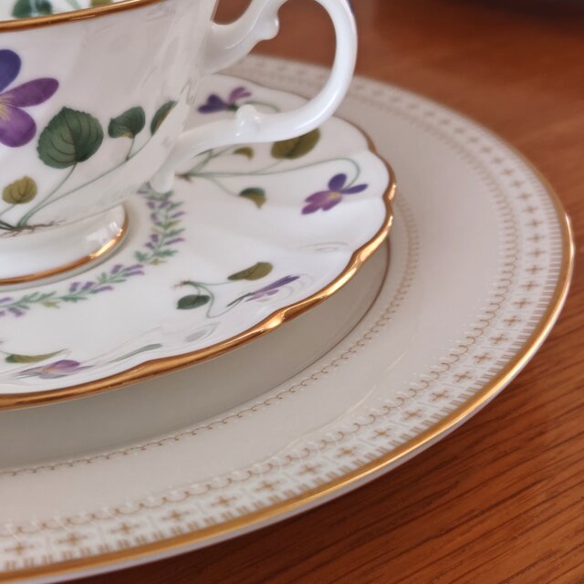 【希少】ノリタケ アイボリーチャイナ レースプレート 27cm 5枚　金彩 Noritake ｜ ノリタケ アイボリーチャイナ レース プレート