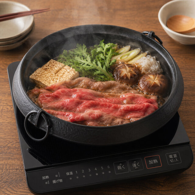 お取り寄せ】南部鉄器 鉄鍋 すき焼き鍋 美肌 小 21cm 日本製 直火・IH
