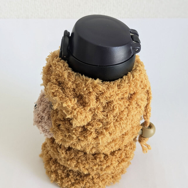 水筒カバー(350ml) くま ブラウン | iichi 日々の暮らしを心地よくする