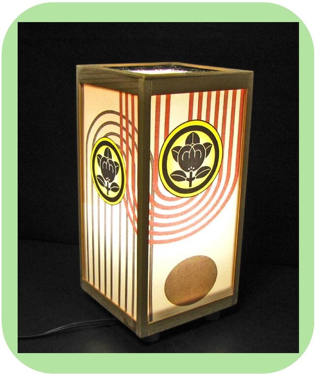 ◇家紋の宿り木=「丸に橘」(家紋変更無料）／至福の夢明かり・R12／LED