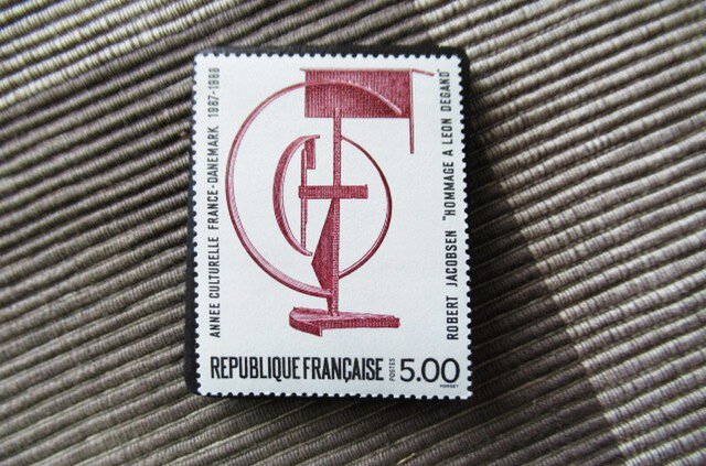 フランス 美術1988年 切手ブローチ10966 | iichi 日々の暮らしを