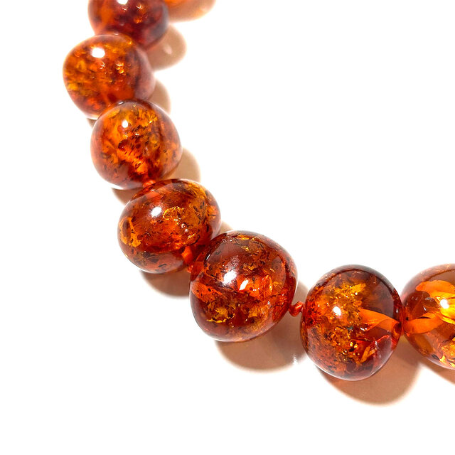1970s Vintage Baltic Amber Graduated Bead Necklace | iichi 日々の
