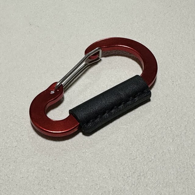在庫品】レザー付カラビナ アウトドア キーホルダー | iichi 日々の