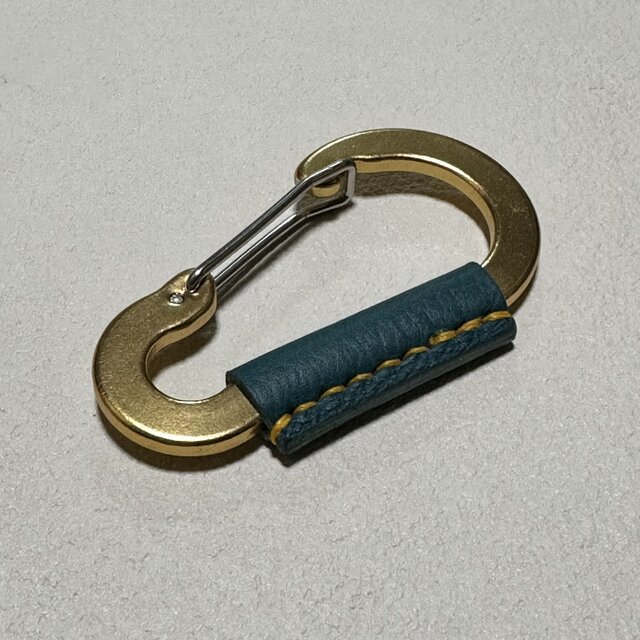 在庫品】レザー付カラビナ アウトドア キーホルダー | iichi 日々の